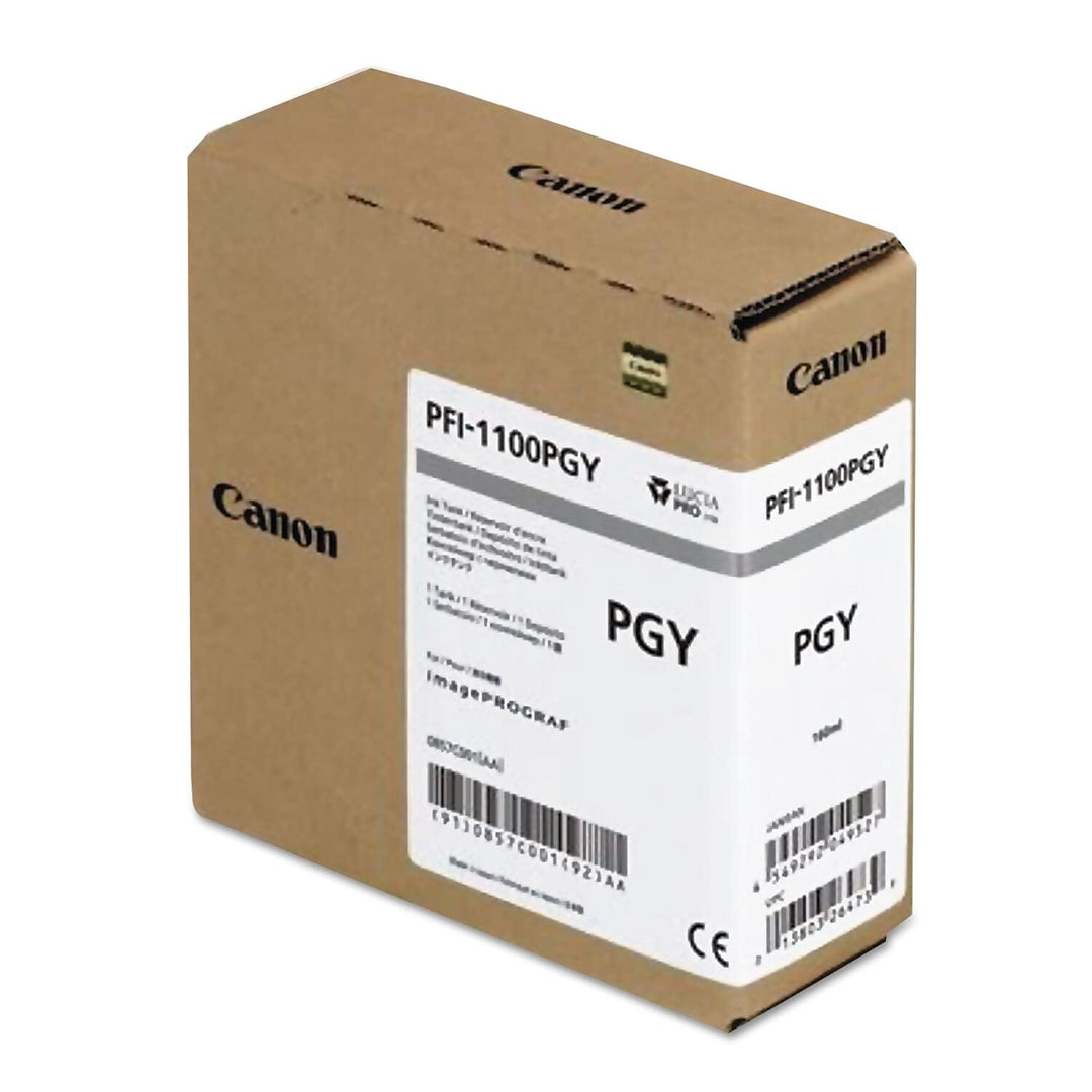 CANON PFI-1100 Tinte grau Standardkapazität 160ml 1er-Pack iPF Pro2000/4000/4000S/6000S, Grau