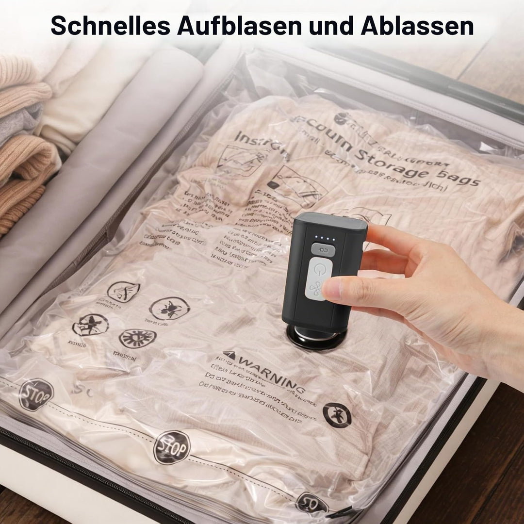 Elektrische Luftpumpe für Luftmatratze, 5000Pa Kleine Luftpumpe Elektrische Mini Luftpumpe Schnell I