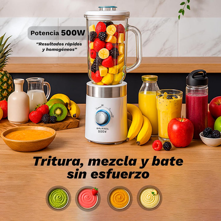Grunkel BT-Practica 500 W 1 Litre Blender and Stainless Steel Blades