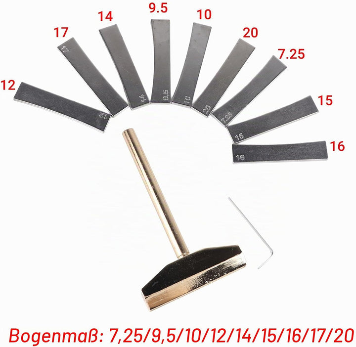 Gitarren-Bund-Installationsset, Gitarren-Bass-Bund-Presswerkzeug, Griffbrett-Bund-Presswerkzeug mit