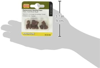 Proxxon Ersatzschleifkappen K80+150, 5 Stück, rostrot, 28989