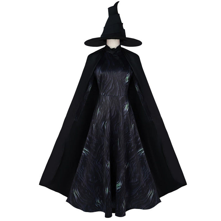 CR ROLECOS Wicked Cosplay Wicked Kostüm Halloween Karneval Party für Erwachsene Dress Up Anzug XL Sc