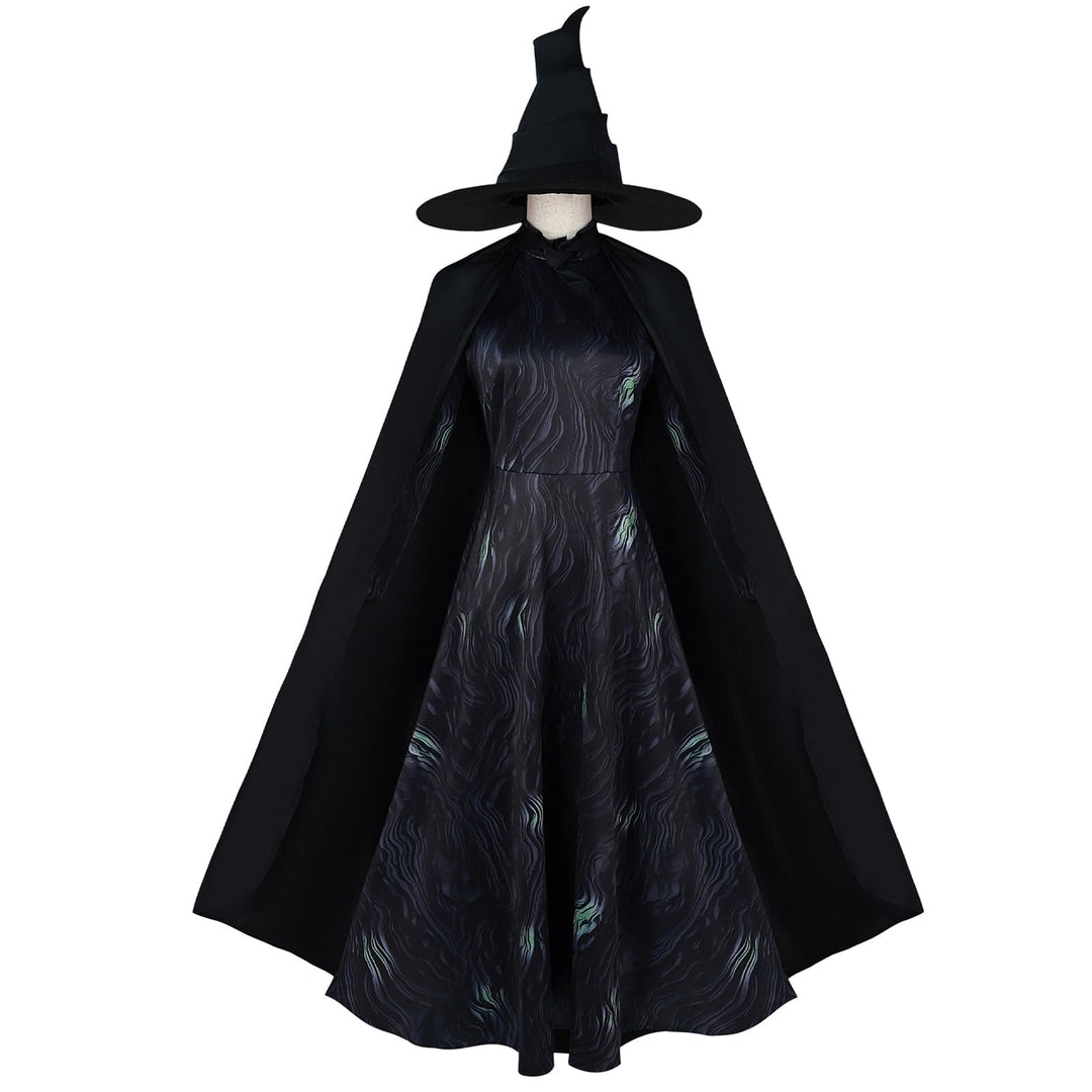 CR ROLECOS Wicked Cosplay Wicked Kostüm Halloween Karneval Party für Erwachsene Dress Up Anzug S Sch