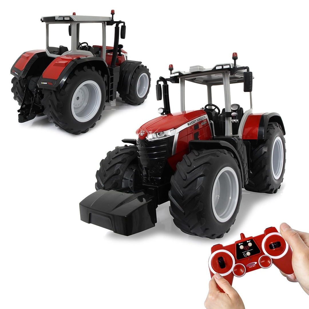 JAMARA 405301 Massey Ferguson 8S.285 1:16 2,4Ghz-RC Traktor, Motorsound (abschaltbar), Rückfahrwarns