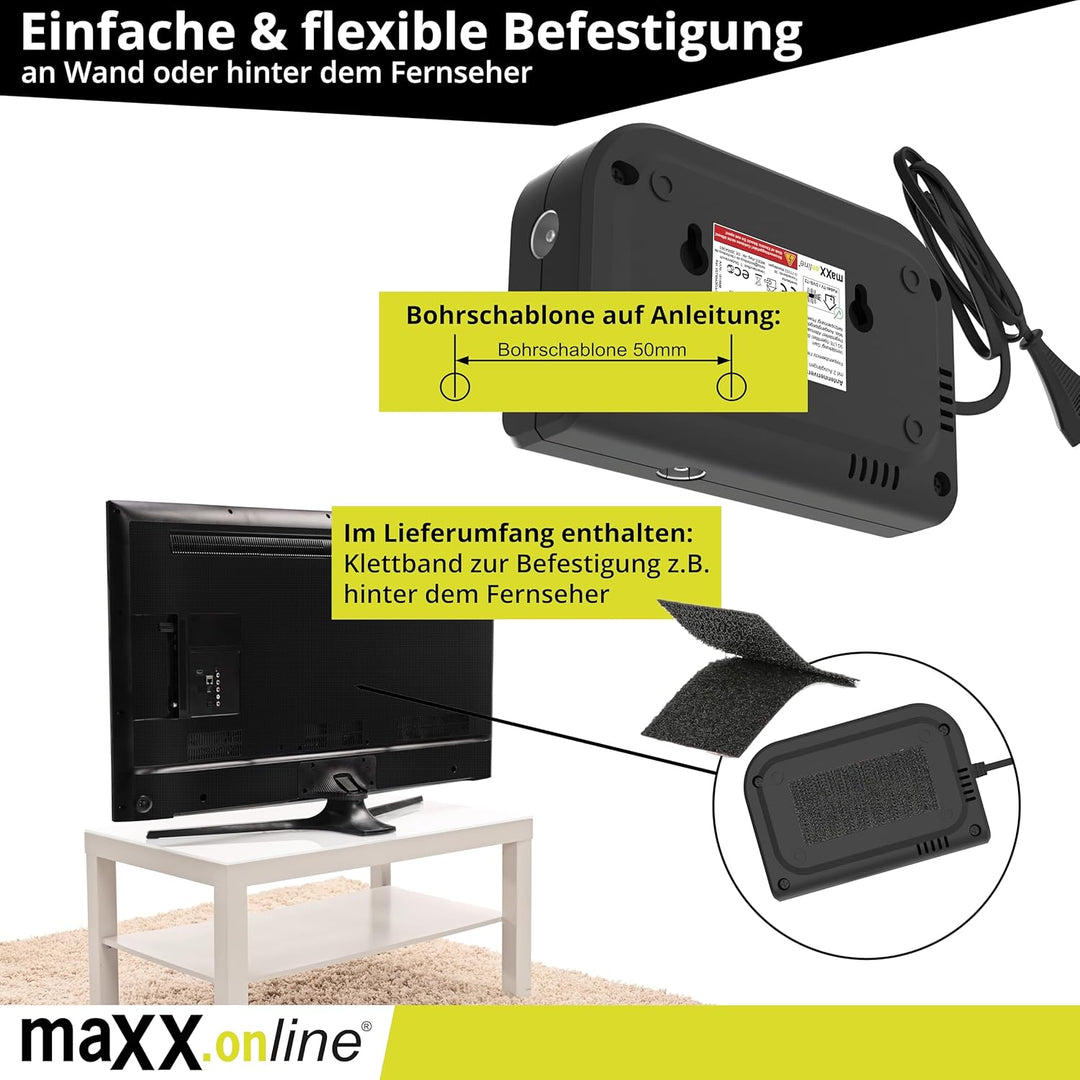 Antennenverstärker mit 2 Ausgängen, Verstärkung 20 dB, 5G / LTE Filter für DVB-T2, Kabelfernsehen, K