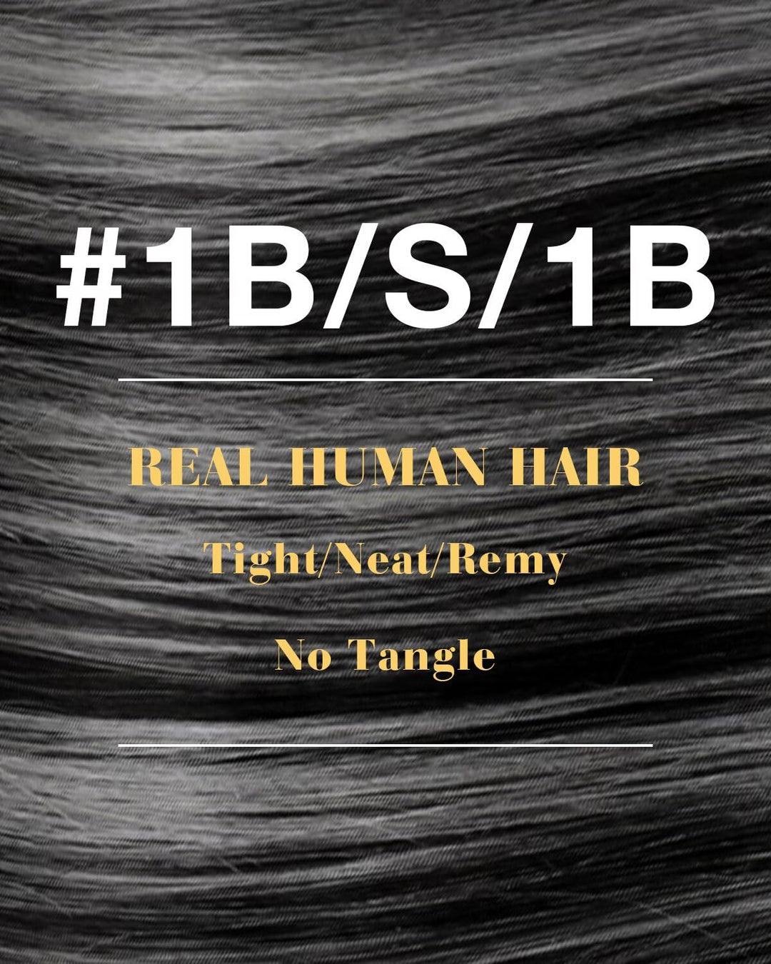Hetto Extensions Echthaar Bondings Balayage Schwarz &amp; Silber 40cm 50 Stück 1g/Stück – Natürliche Str