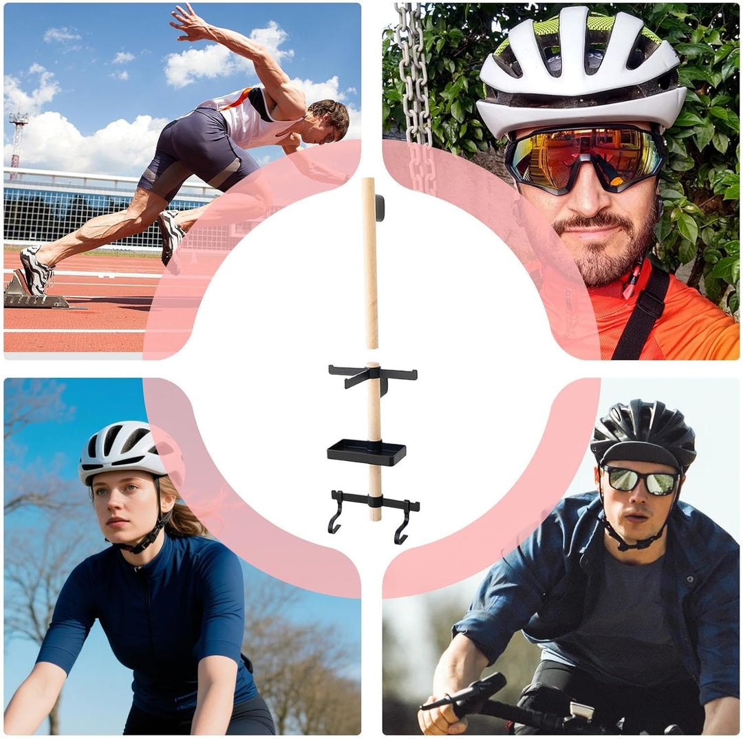 Cycling Gear Storage - Platzsparender Aufhänger zur Lagerung - Fahrrad Helm Halterung,für Haus Garag