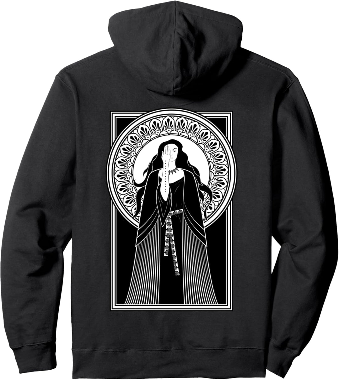 Jugendstil Tarot Priesterin Gothic Witch Vampire Victorian Pullover Hoodie