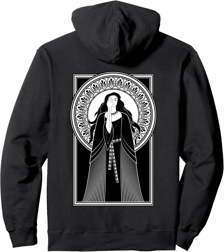Jugendstil Tarot Priesterin Gothic Witch Vampire Victorian Pullover Hoodie