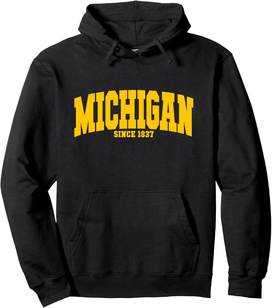 Klassisches Vintage-Design von Michigan, Vereinigte Staaten Pullover Hoodie