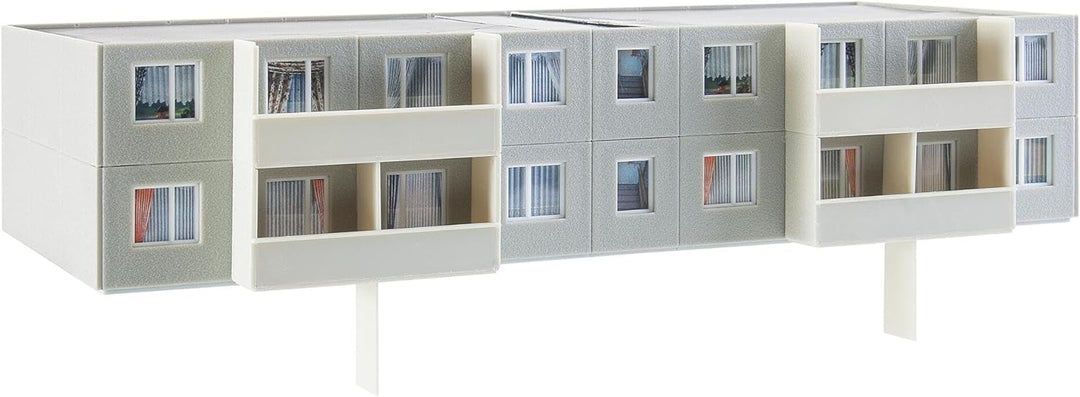 Faller FA 130802 - Plattenbau P2 Ergänzung, Zubehör für die Modelleisenbahn, Modellbau