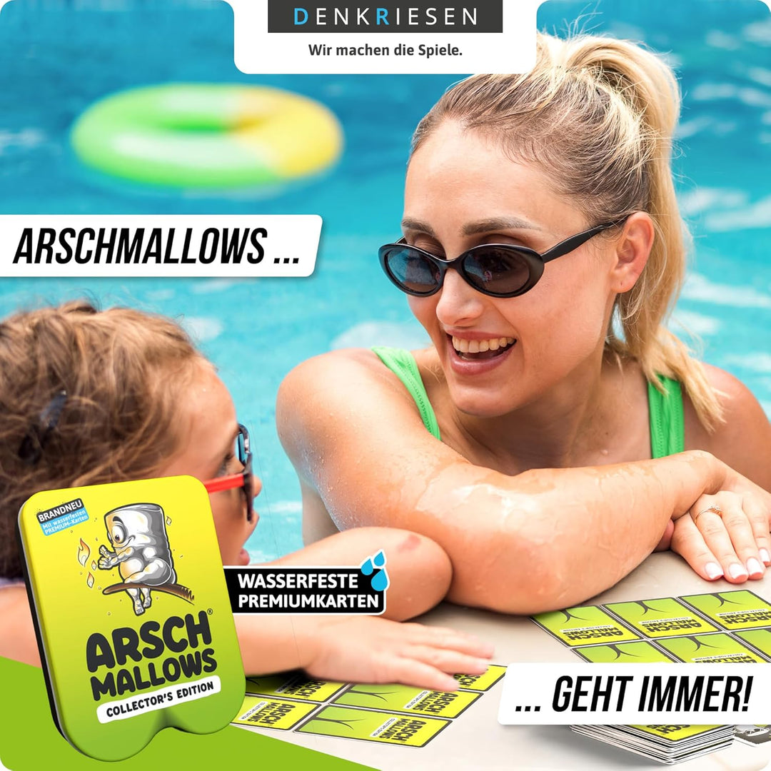 DENKRIESEN ARSCHMALLOWS® Collector's Edition – Weniger frisst mehr. | Wasserfest | Kartenspiel | Ab