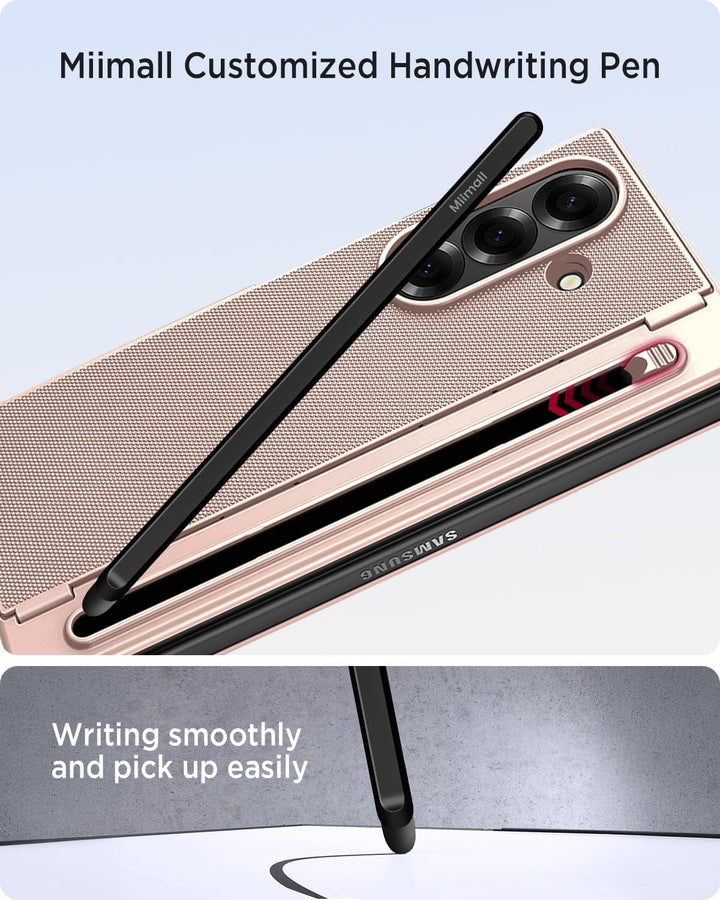 Miimall Kompatibel mit Samsung Galaxy Z Fold 5 Hülle mit S-Pen & Stifthalter, [HD Displayschutz] Ult
