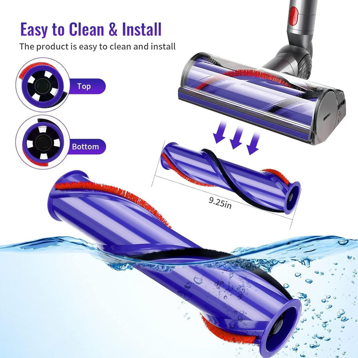 Ersatz Bürstenrolle passend für Dyson V8 Absolute / V8 Animal, Rotierende Walzenbürste 967485-01, Er