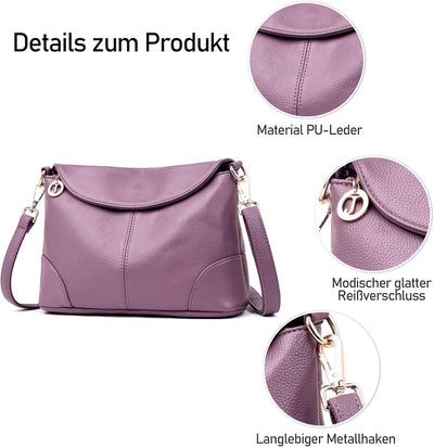 DORRISO Elegant Damen Umhängetasche Frauen Handtasche Schultertasche Casual Umhängetaschen Damen Rei