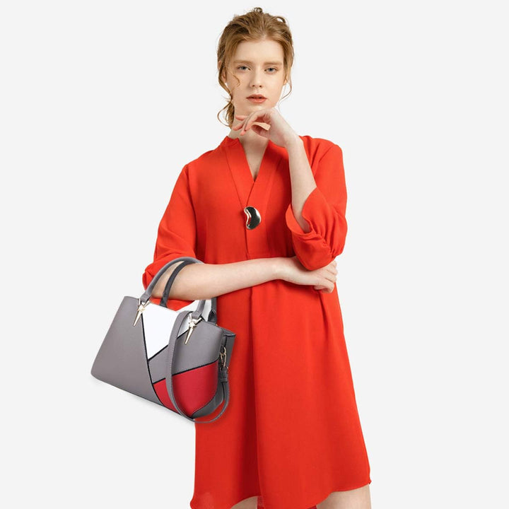 NICOLE & DORIS Handtaschen für Damen taschen Leder Damen Handtasche die neuesten Trends Spleiss Farb