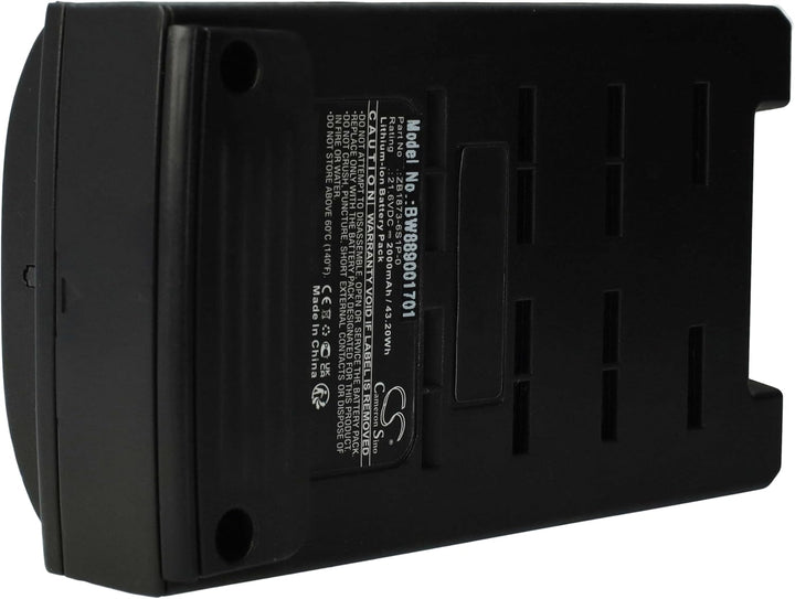 vhbw Akku kompatibel mit Tineco Pure ONE S12, S12 PRO Staubsauger (2000 mAh, 21,6 V, Li-Ion)