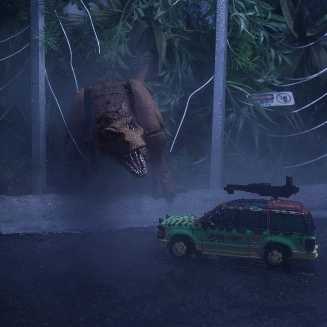 Transformers Generations Collaborative: Jurassic Park Mix, Tyrannocon Rex &amp; Autobot JP93, ab 8 Jahre