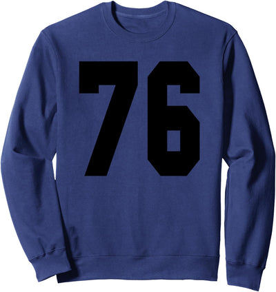 # 76 Team Sports Jersey Front & Back Number Player Fan Sweatshirt