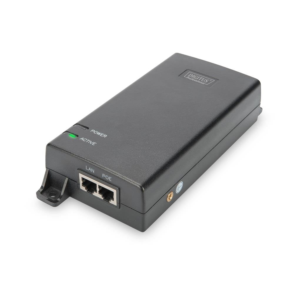 DIGITUS PoE+ Injektor - IEEE802.3at - Gigabit Ethernet - 60 Watt - max. 48 Volt - PoE Modus A &amp; Modu