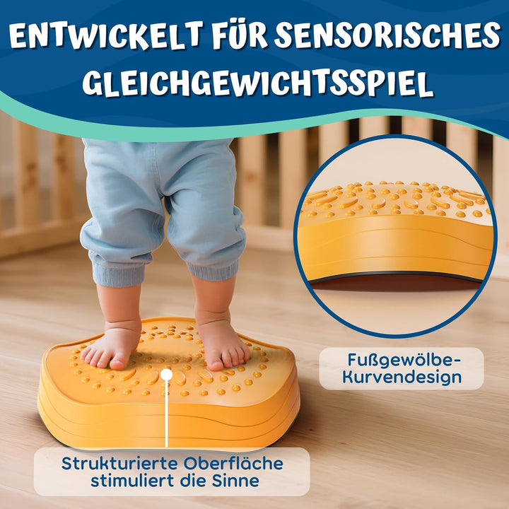 Lehoo Castle Balanciersteine für Kinder, Rutschfeste Stapelsteine Stepping Stones Kids, Balance Stei