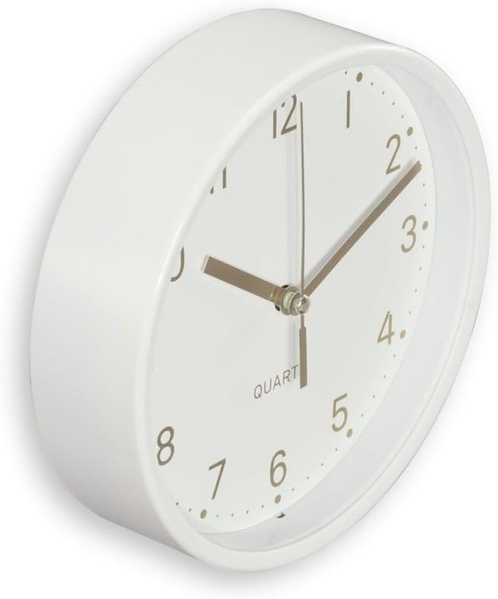 Hama Tischuhr (Uhr ohne Tickgeräusche, analog, kleine Standuhr, dezentes, modernes Design, Quarzuhr