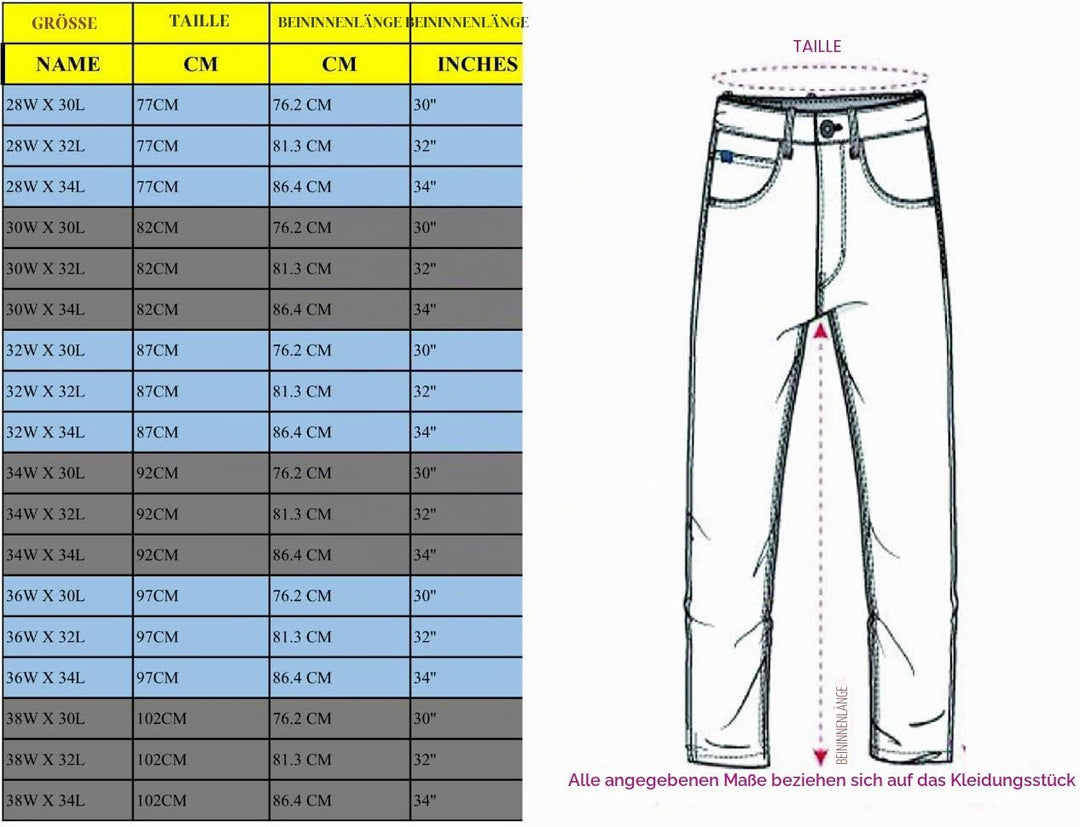 Prime Herren Arbeitshose Herren Cargohose Army Twill Cargo Multi Taschen BLJ-02 32W / 32L Bl-j-005,