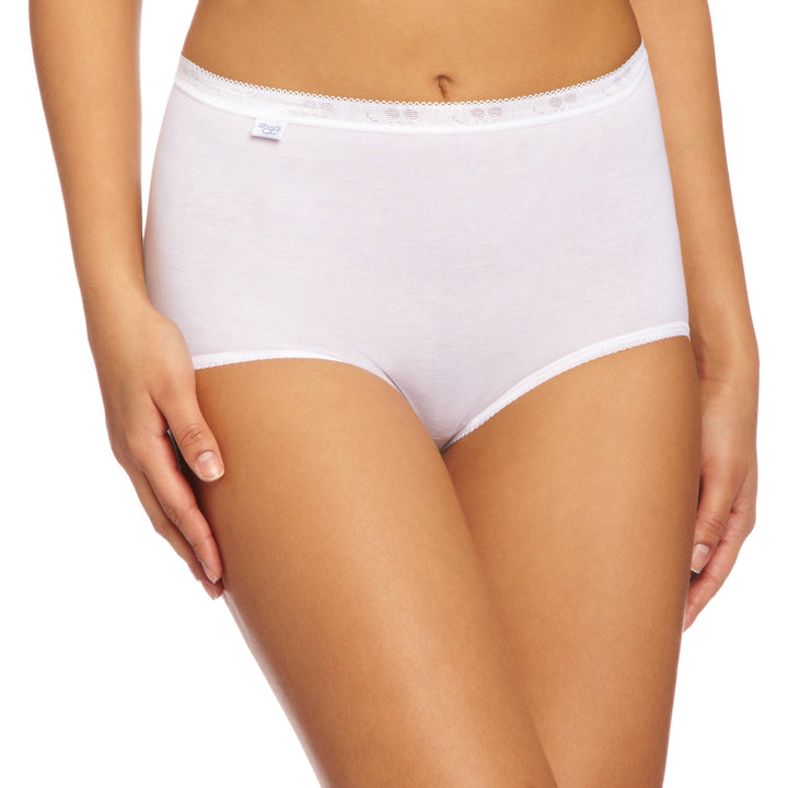 sloggi Damen Basic+ Maxi 3P Slip, 44 Elfenbein
