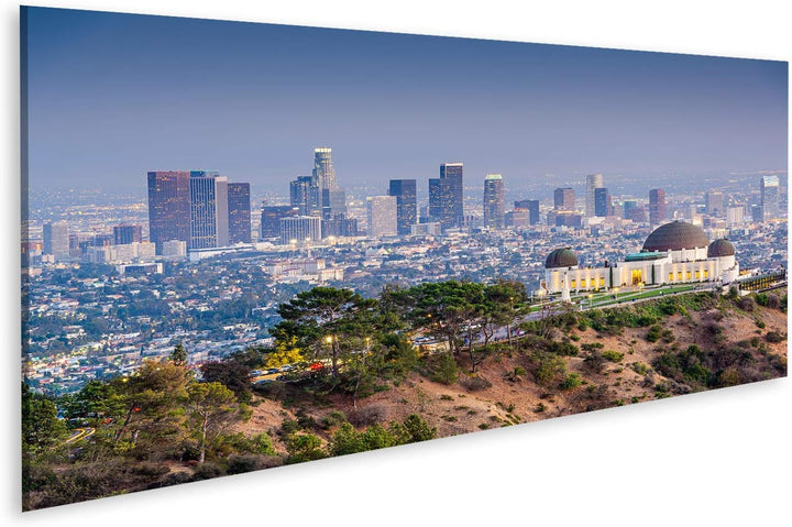 islandburner Bild auf Leinwand Los Angeles California Usa Skyline Der Innenstadt Von Griffith Park W