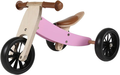 Bandits & Angels Lauflernrad/Laufrad aus Holz 4-in-1 Smartbike ab 1 Jahre (Retro Rosa), Retro Rosa