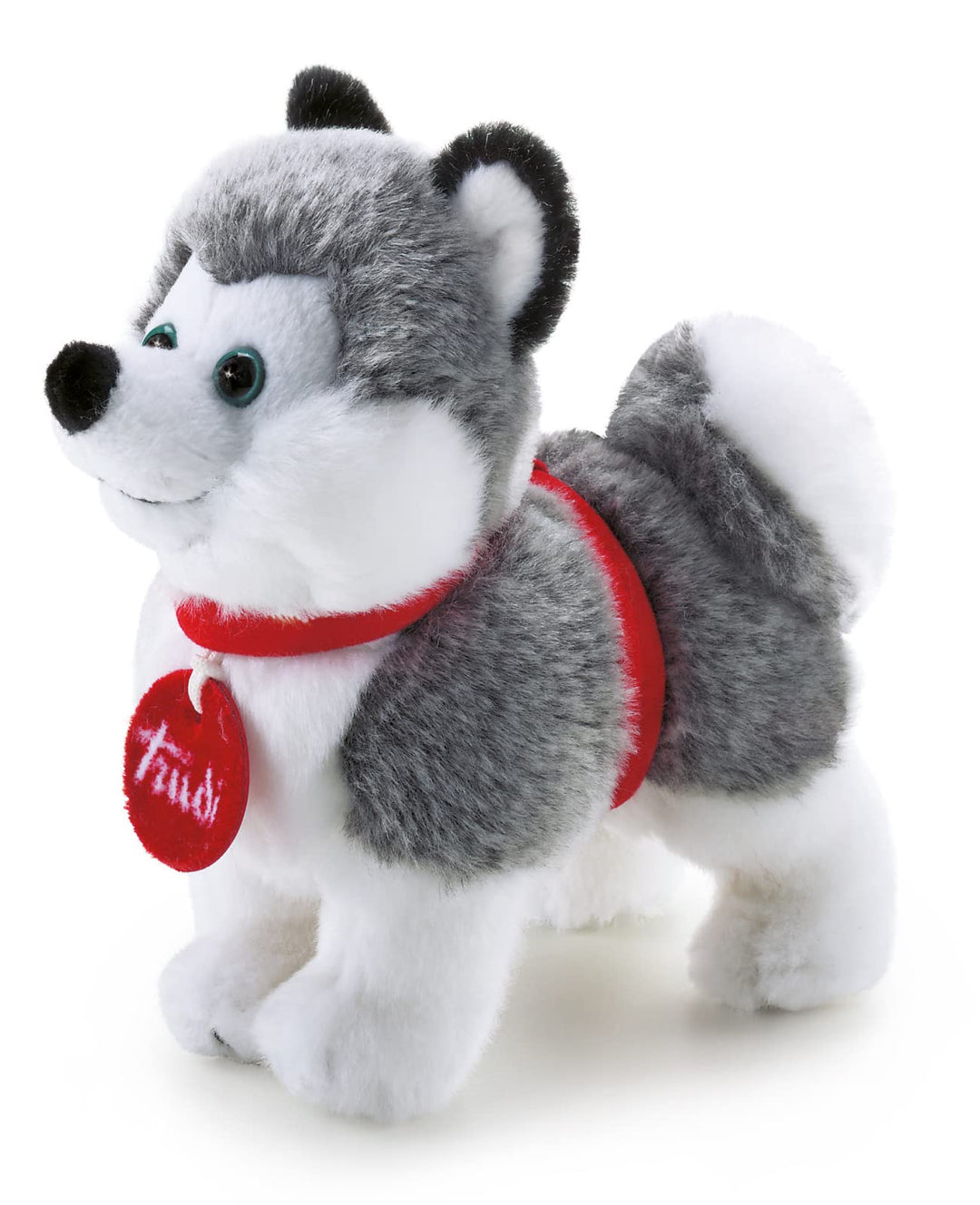 Trudi Trudino Husky Deluxe Plüschtier Husky Hund. Geburtstagsgeschenk 8x15x15cm Grösse XS | Trudini