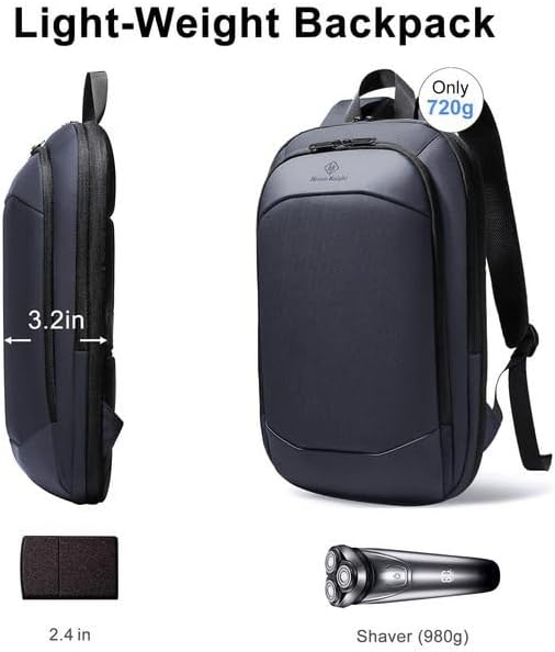 Laptop Rucksack Herren Business Rucksack leicht 15.6 Zoll wasserdichter erweiterbarer Reiserucksack