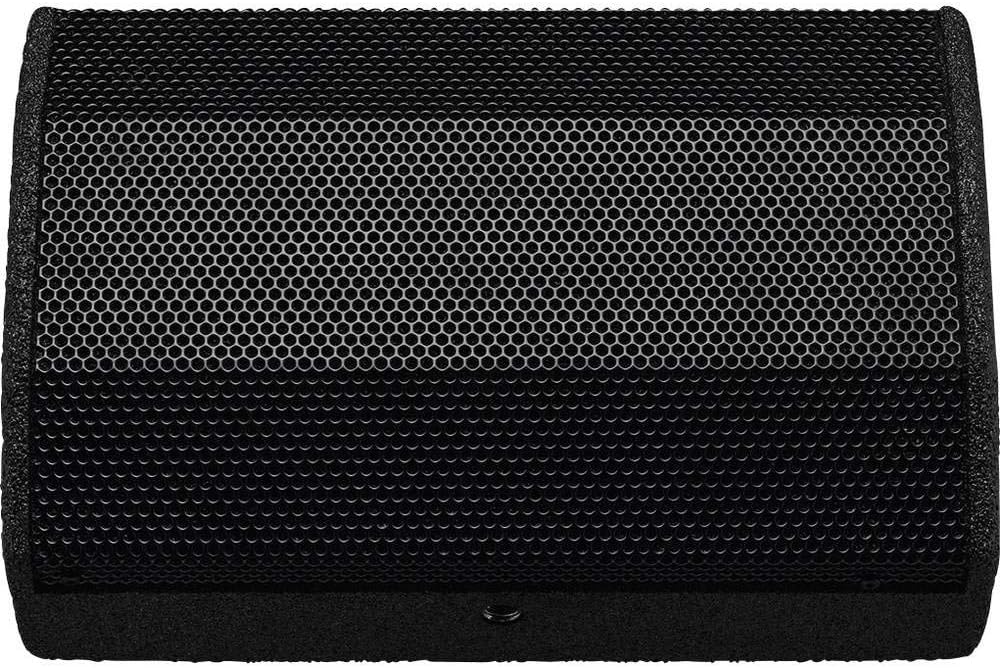 IMG STAGELINE FLAT-M100 Aktive PA-Bühnenmonitorbox, Monitor Box mit 100 Watt Leistung in Schwarz