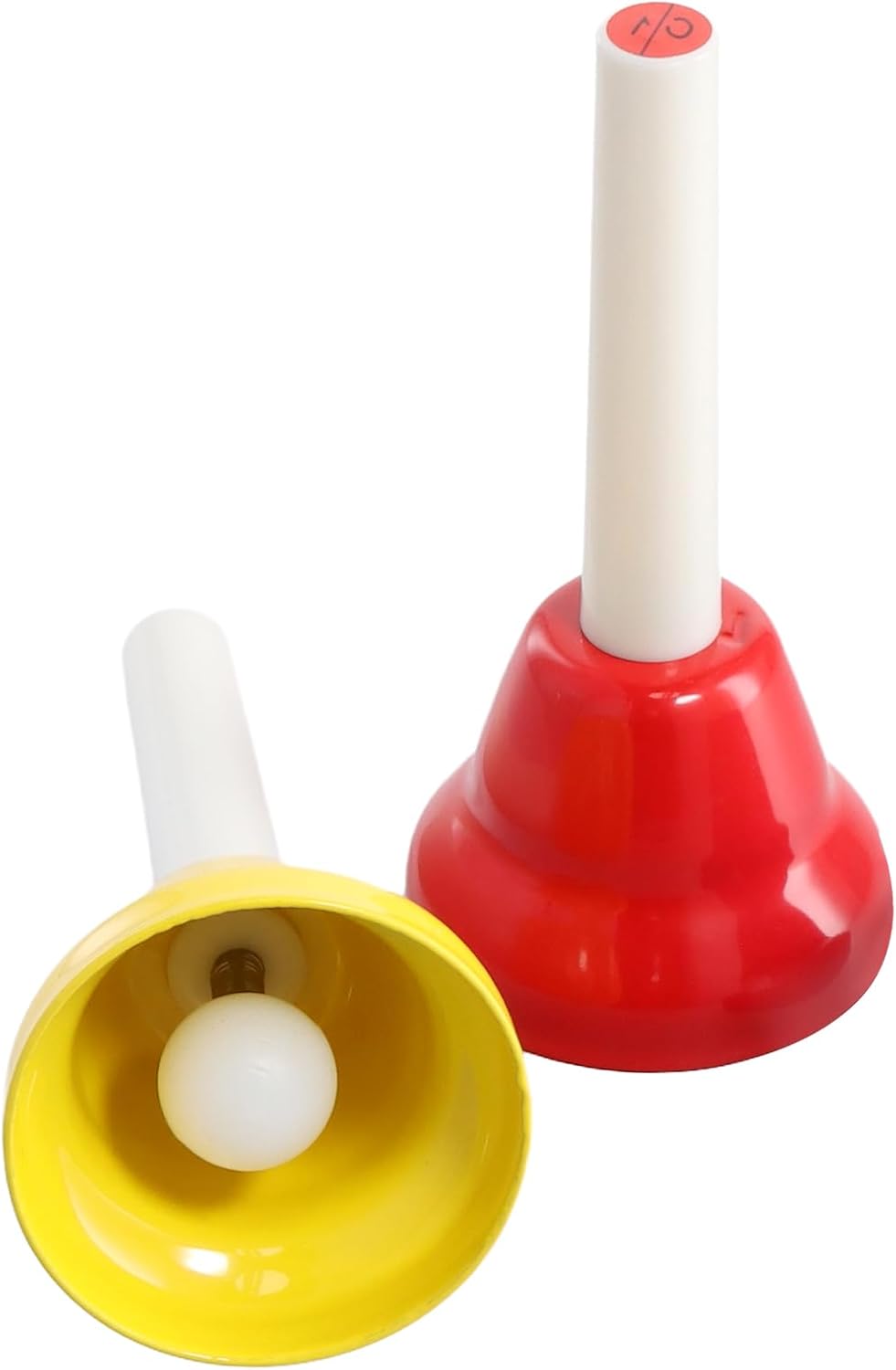 8 Stück Bunte Handglocken Set, 8 Note Diatonische Glocken Metall Hand Bell Musikglocken für Festival