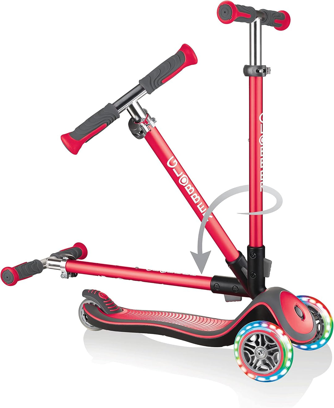 GLOBBER Elite Roller – Tretroller Kinder ab 3 Jahre - Scooter 120/80 mm - ABEC 5, 3-rädrig – höhenve
