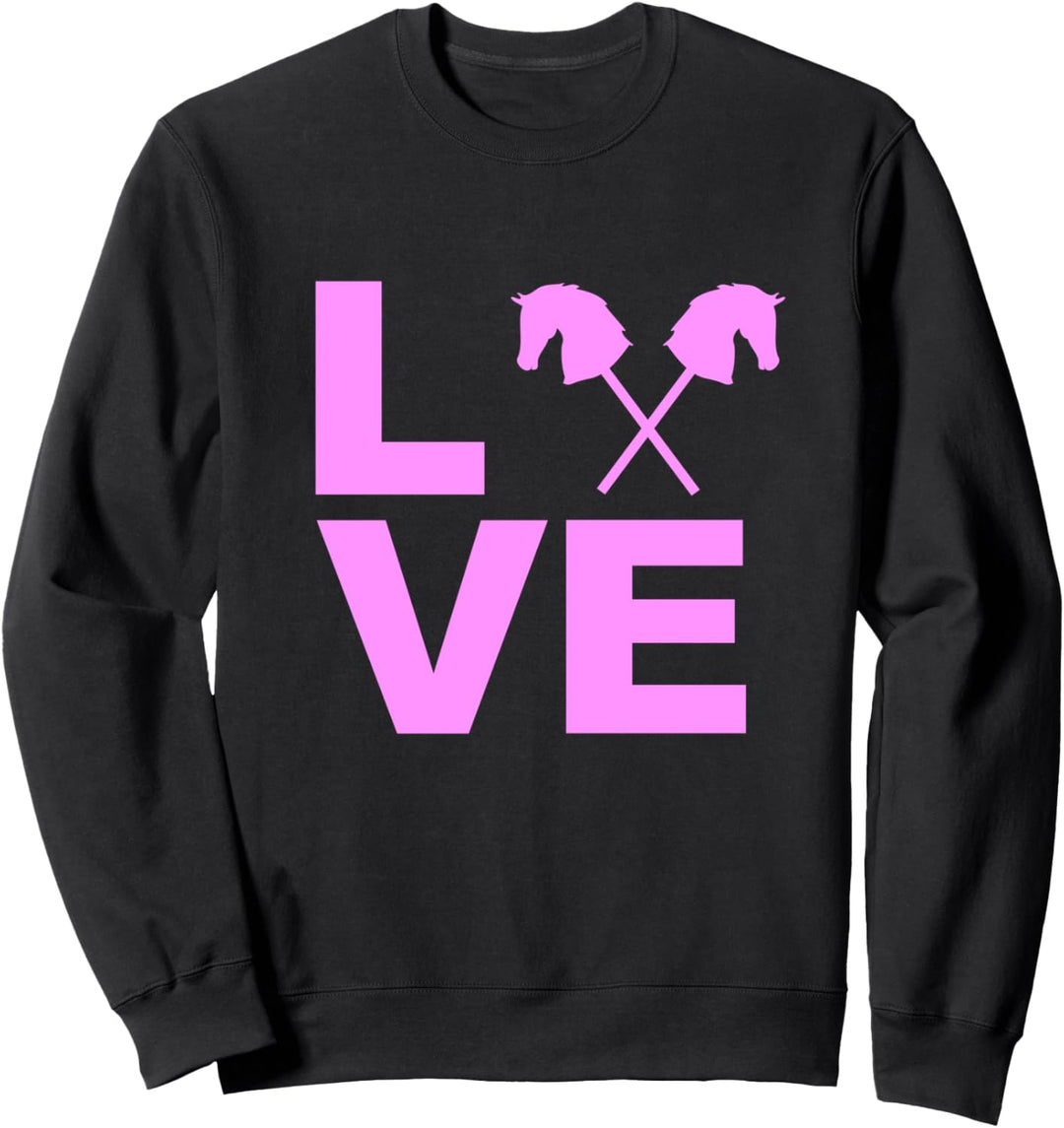 Steckenpferd Geschenke Hobby Horse Dressur reiten Pferd Sweatshirt