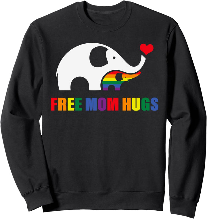 Nette LGBT Free Mom Umarmungen Shirt Homosexuell Lesben Sweatshirt