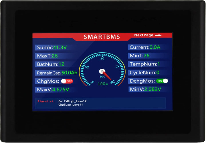 DALY Smart BMS mit Bluetooth für 3.2V LiFePO4 Akkus 4S 8S 16S - Batterie Management System 12V 24V 4