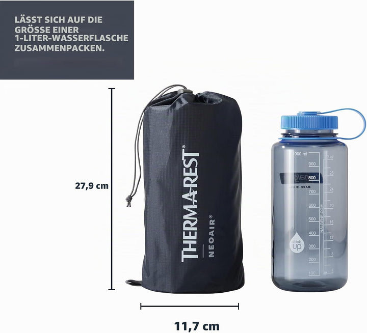 Therm-a-Rest NeoAir Xlite NXT MAX RW Isomatte Solar Flare Regulär breit Original Aufbewahrungstasche