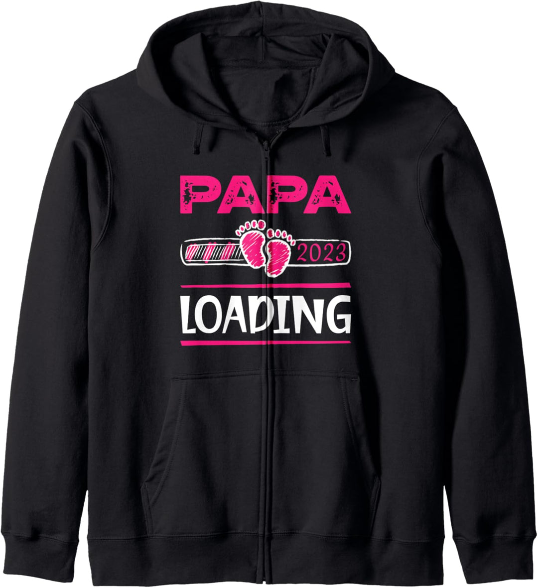 Papa 2023 Loading Soon to be Dad Baby Girl Vatertag Kapuzenjacke