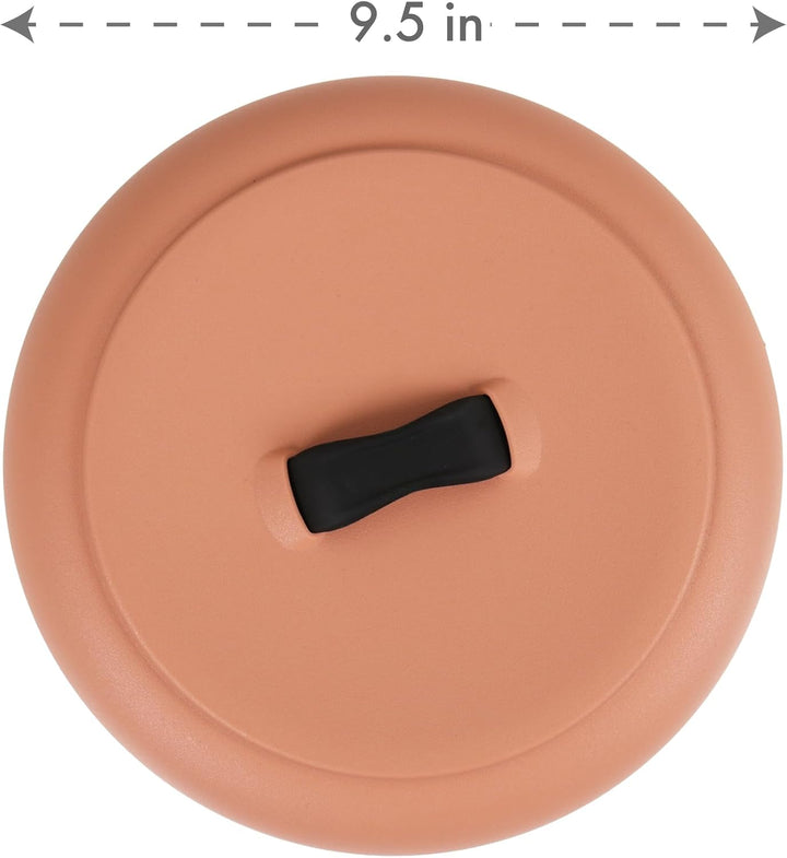Dexas Strapazierfähiger mikrowellengeeigneter Tortilla-Wärmer XL, 24,1 cm, Terra-Cota-Farbe, perfekt