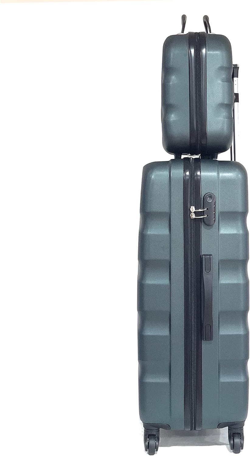 Celims Französische Marke – Set mit 5 Koffern aus festem Material, Dunkelgrün (5806), one size, Dunk