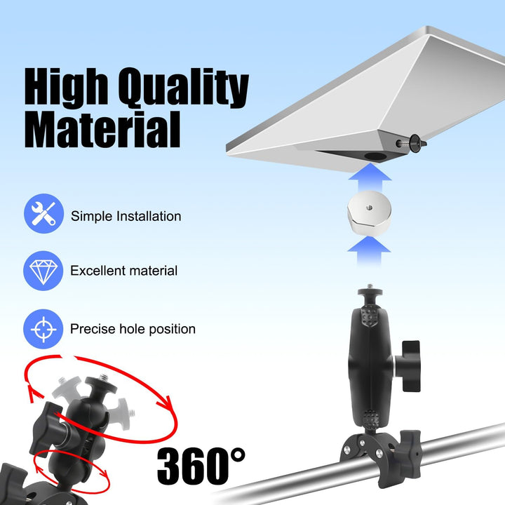 Pole Mount Kit kompatibel mit Starlink Mini 2025 , Metall-Mini-Adapter Verstellbare Klemmenhalterung