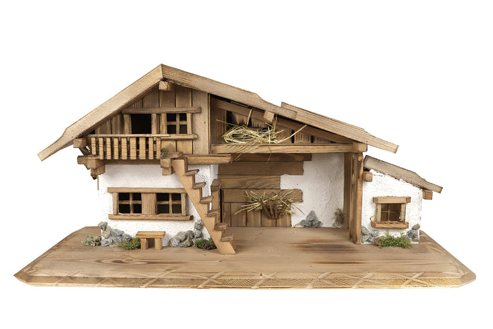Woidwerk Manufaktur Weihnachtskrippe Krippe Krippenstall (W28) Weihnachten Weihnachtskrippen Krippen