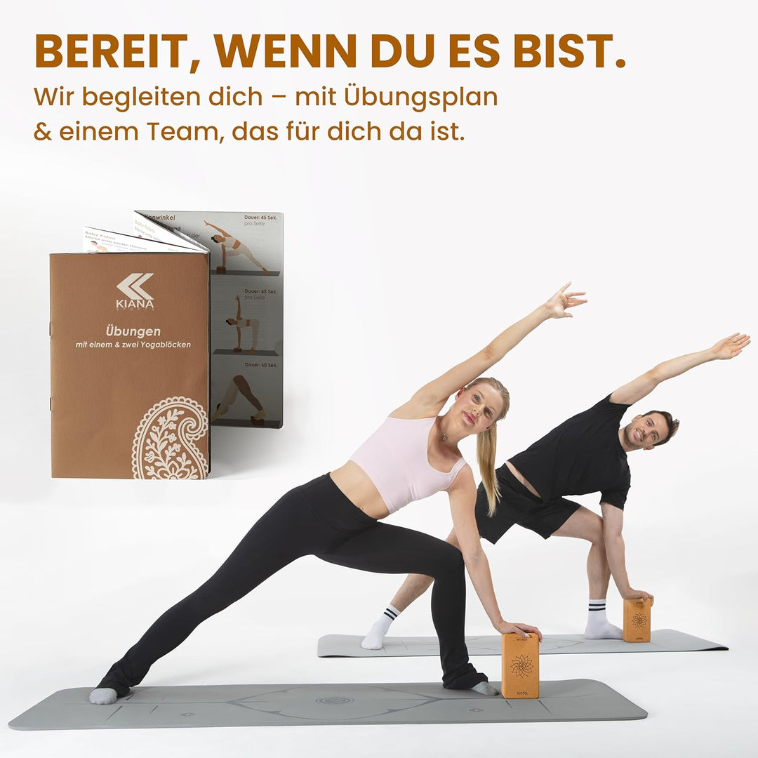 Yoga Block in Deutschland Entwickelt – Ergonomische &amp; Griffige Yogablöcke – Rutschfeste Pilates Blöc