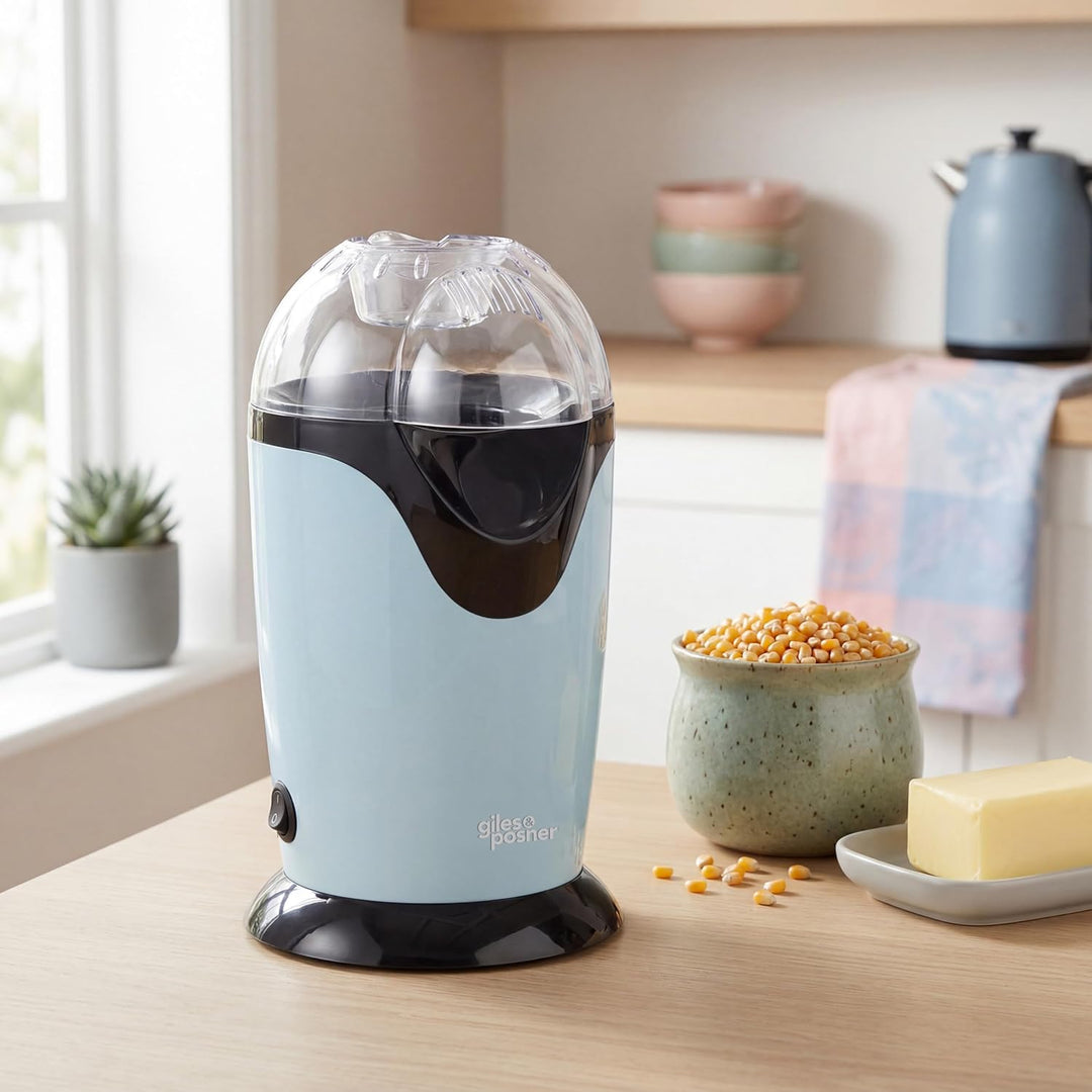 Giles & Posner Elektrische Popcornmaschine – Heissluftzirkulation, Messbecher inklusive, in 3 Minute