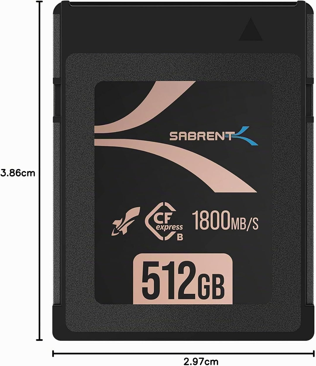 SABRENT CFexpress Speicherkarte Typ B 512GB (1800 MB/s Lesen, 1700MB/s Schreiben, cf Express Memory