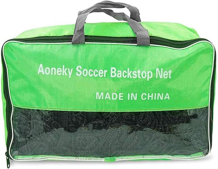 Aoneky Fussball Backstop Netz 3x3M/ 3x6M | quadratisches Netz 10x10cm No Knot | Fussball-Containment