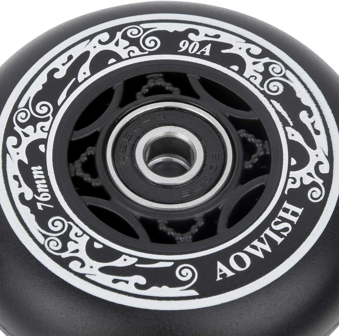 AOWISH Ripstik Wheels [2er Pack] 76 mm Ripstick Wheels 90A Ripsurf Caster Board rad mit vorinstallie