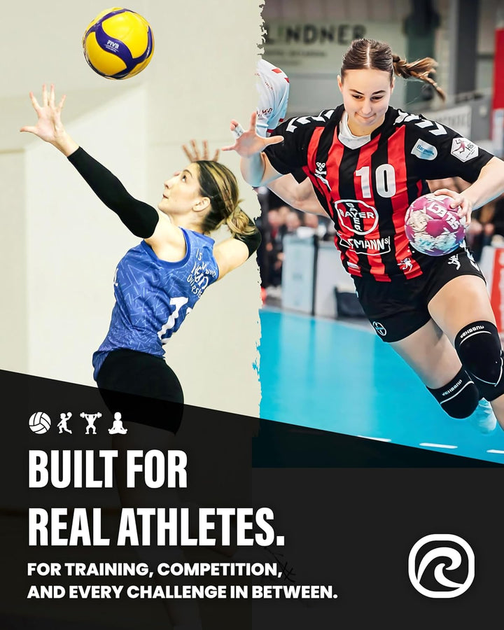 Rehband Knieschützer für Volleyball, Handball & Hallensport, Neopren Knieschoner komfortabel & engan